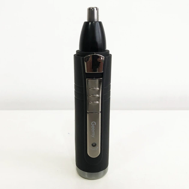 Триммер для носа и ушей + бритва для окантовки с гребнем 2 в 1 Geemy GM-3109 Black аккумуляторный 3 Вт зарядка от сети 220 В - изображение 2