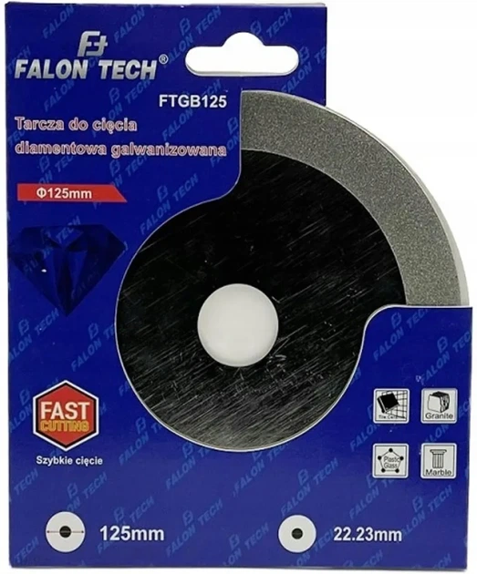 Алмазный диск для стекла и керамики 125х22,2 мм Falon-Tech FTGB125 - изображение 3