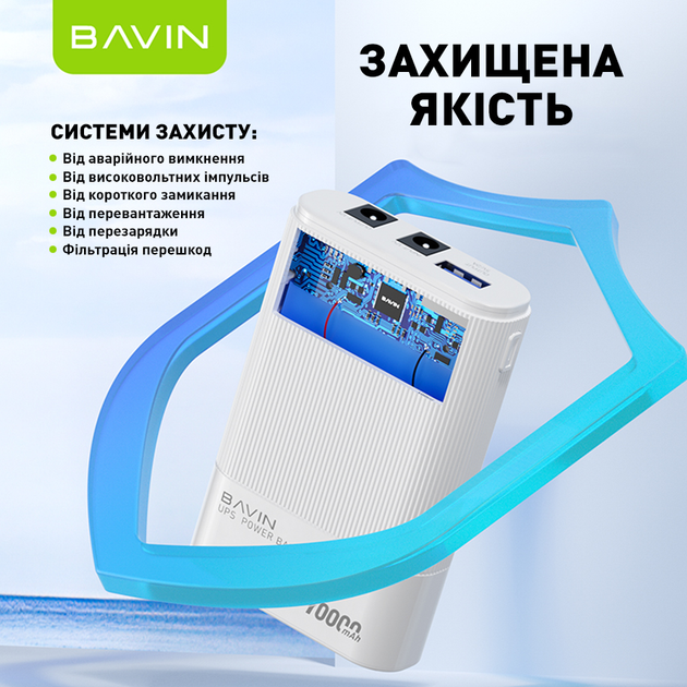 ИБП для маршрутизатора Bavin PC037 PRO 10000mAh-37WH 12V White (Y-PC037-PRO-WH) - изображение 6