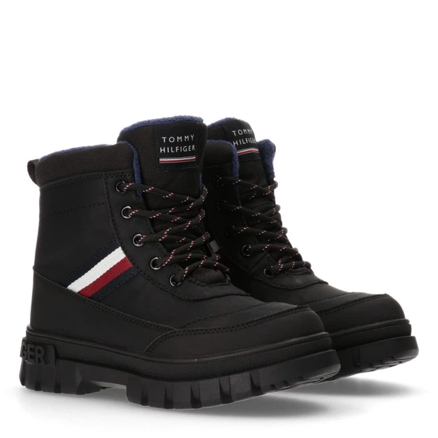 Ботинки зимние Tommy Hilfiger WATERPROOF TRONCHETTO NEVE NERO T3X5-33713-1487999 33р. 21,0 см - изображение 3