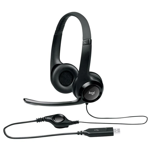 Навушники з мікрофоном Logitech H390 USB black (981-000406) - изображение 5
