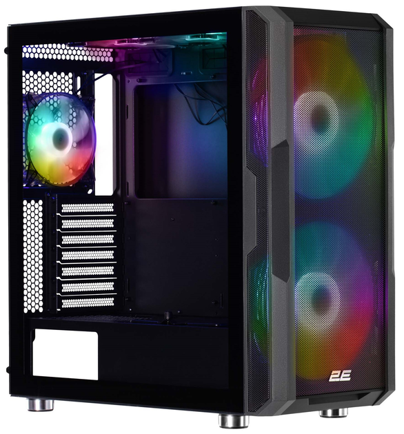 Корпус Full-Tower без БЖ 2E GAMING Contego Neo GW05 (E-ATX, 2xUSB3.0, 1хUSBType-C, 2x200мм ARGB, 3x120mm ARGB) - зображення 1