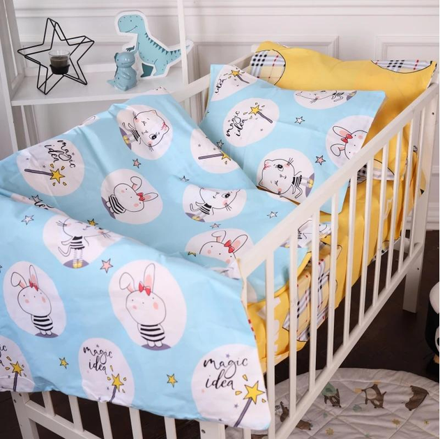 Акція на Комплект постільної білизни MirSon King Size 20-0044 Cats and bunnies 220х240 см Бязь від Rozetka