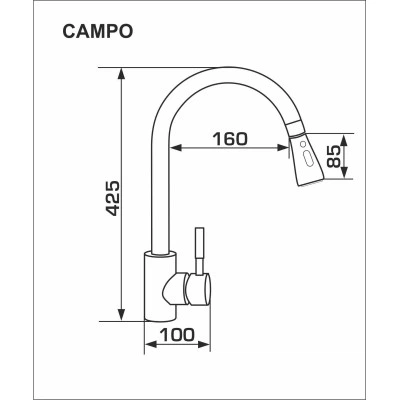 Змішувач GRANADO Campo marron (gz0506) - зображення 6
