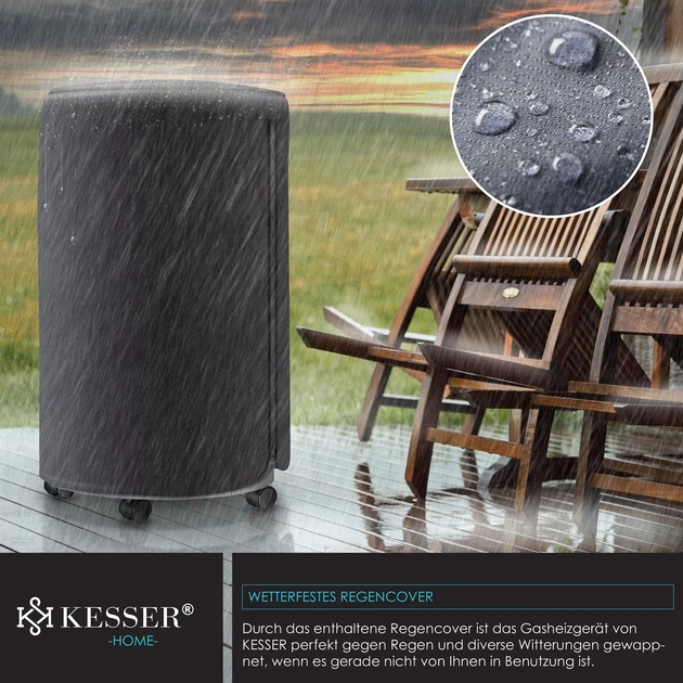 Газовий інфрачервоний обігрівач KESSER 4200W сірий 41 x 73 x 46 см - зображення 6