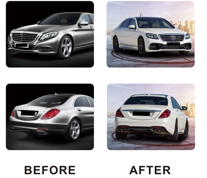 Комплект рестайлінгу S63 AMG-2018 для Mercedes S-сlass W222 2013-2022 рр - зображення 2