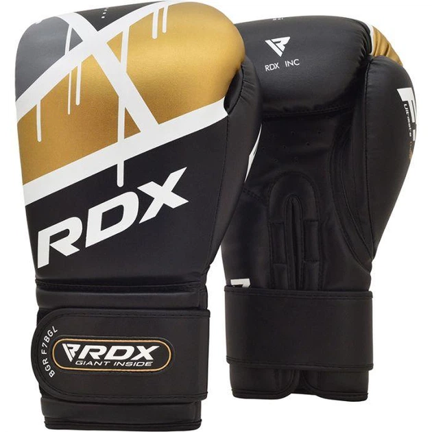 Боксерские перчатки RDX Rex Leather Black 12 ун. - Фото 1 Боксерские перчатки RDX Rex Leather Black 12 ун. - изображение 1