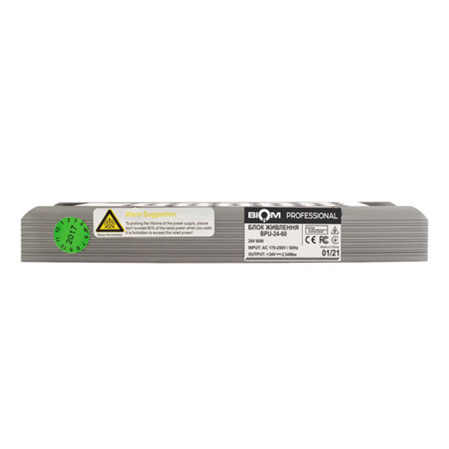 Блок питания BIOM Professional DC24 60W BPU-24-60 2.5А - изображение 2