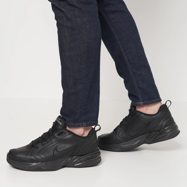 Мужские кроссовки кожаные Nike Air Monarch Iv 415445-001 44 (10US) 28 см Черные (885259540541) - изображение 2