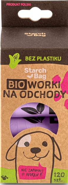 Worki na odchody Starch Bag kompostowalne biodegradowalne 120 szt (5903919618395) - obraz 1