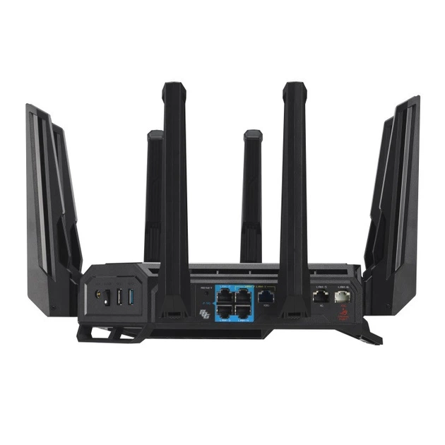 Бездротовий маршрутизатор Asus ROG Rapture GT-BE19000 (90IG0850-MO9A0V) Black - зображення 9