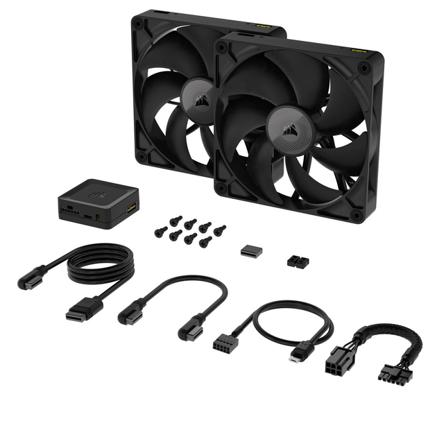 Вентилятор Corsair iCUE Link RX140 PWM Dual Pack (CO-9051012-WW) Чорний - изображение 2