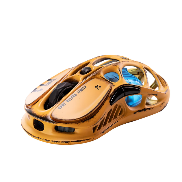 Мышь GRAVASTAR Mercury M1 Pro игровая с комбинированным подключением, Battle Worn Edition-желтый - изображение 3