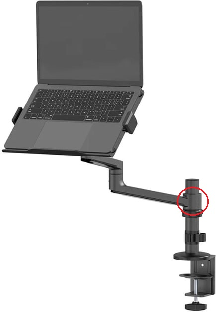 Uchwyt biurkowy do laptopa Neomounts DS20-425BL1 Black (8717371449858) (955555905967780) - Outlet - obraz 4