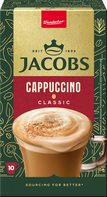 Напій кавовий розчинний Jacobs Classic Cappuccino 18.7 г х 10 шт (8714599106365) - зображення 10