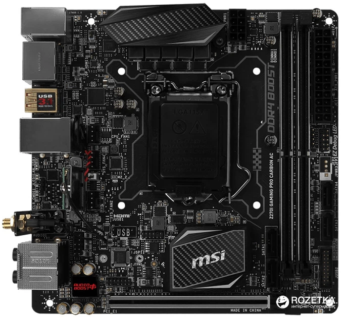 Gaming Z270i MSI マザーボード AC CARBON PRO GAMING Z270I MSI Pro KitGuru | Review Motherboard AC Carbon マザーボード