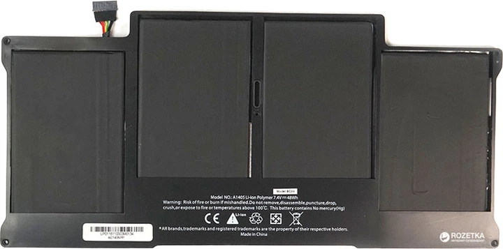 Аккумулятор PowerPlant для ноутбуков APPLE MacBook Air 13" (A1405) 7.4V 53Wh (NB420094) - Фото 2 Аккумулятор PowerPlant для ноутбуков APPLE MacBook Air 13" (A1405) 7.4V 53Wh (NB420094) - изображение 2