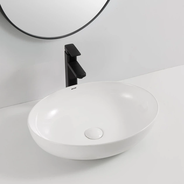 Раковина накладна MIXXUS PREMIUM ELLIPSE-0102 515х400х130mm (MP6551) - изображение 5