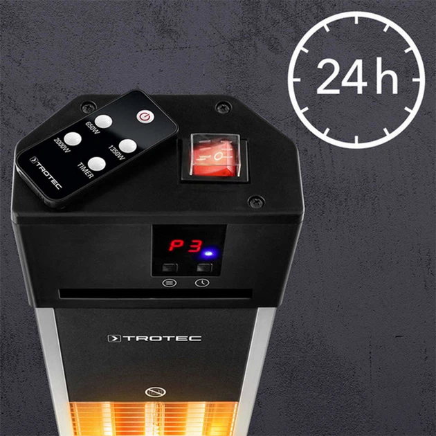 Инфракрасный обогреватель Trotec IRS 2000 E 2000 W Silver/Black (1410003920) - изображение 13