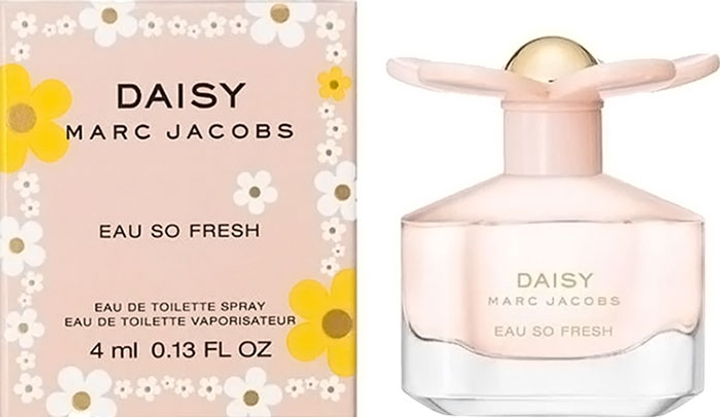 Акція на Мініатюра Туалетна вода для жінок Marc Jacobs Daisy Eau So Fresh 4 мл від Rozetka