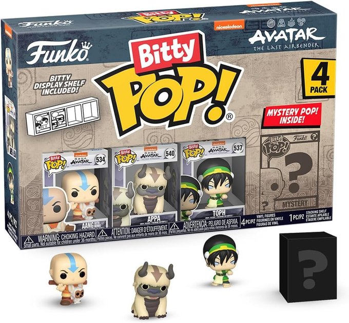 Zestaw figurek Funko Bitty Pop Avatar: The Last Airbender - Aang 3.5 cm 4 szt (889698730563) - obraz 2