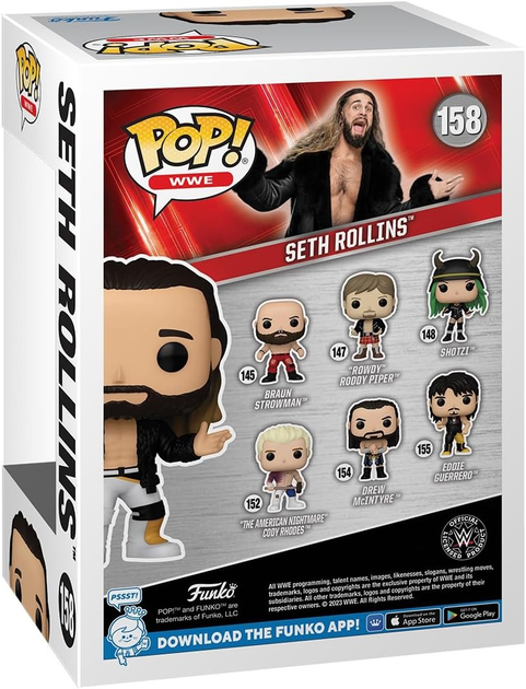 Фігурка Funko Pop WWE - Сет Роллінз з плащем 9 см (889698796118) - зображення 3