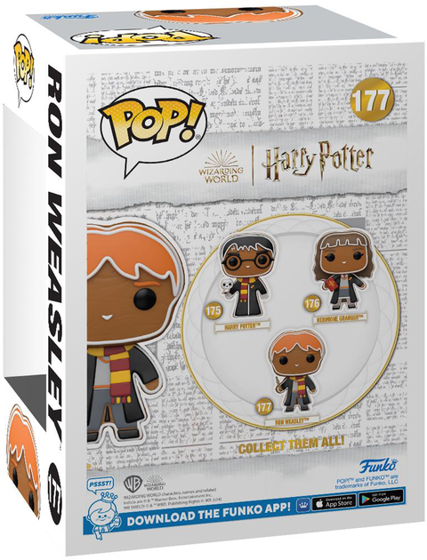 Фігурка Funko Pop Harry Potter - Рон Візлі Імбирний пряник 9 см (889698800204) - зображення 3