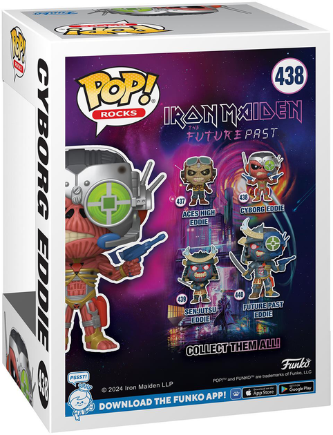 Фігурка Funko Pop Rocks: Iron Maiden - Кіборг Едді 9 см (889698804875) - зображення 3