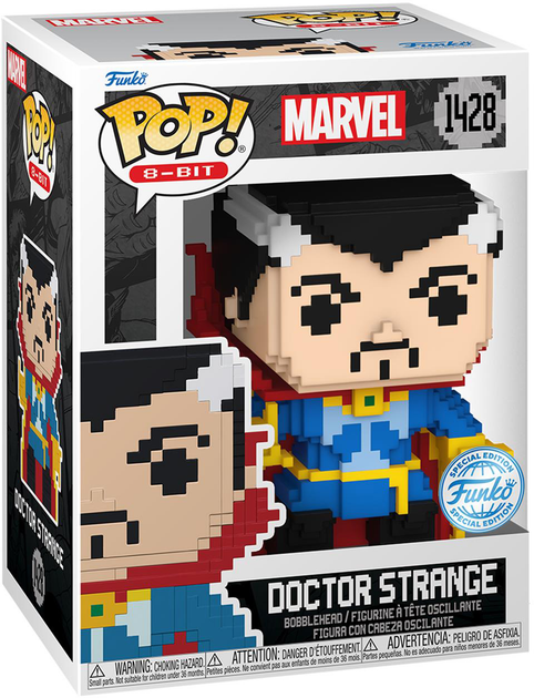 Figurka Funko Pop 8-Bit: Marvel - Dr. Strange Special Edition 9 cm (889698827010) - obraz 1