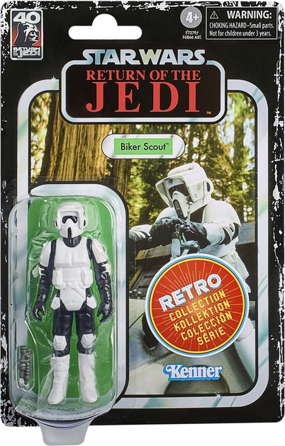 Figurka Hasbro Fans Disney Star Wars: Return of the Jedi Retro Collection - Biker Scout 3.5 cm (5010996137821) - obraz 1