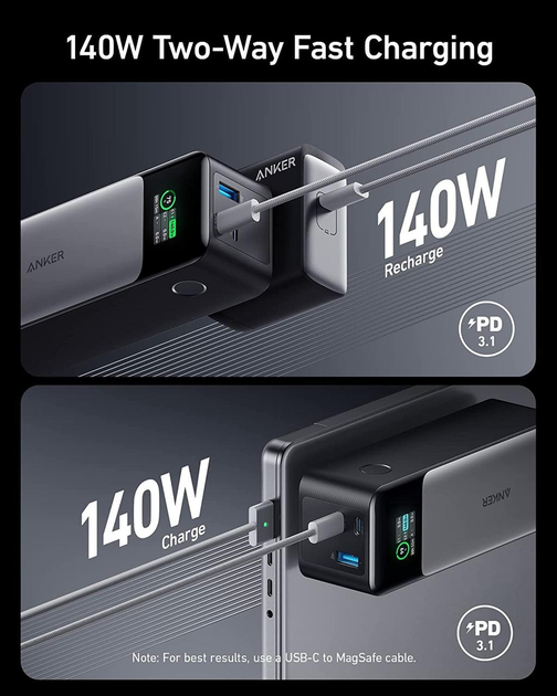 Внешний аккумулятор Anker 737 (PowerCore 24K) 24 000 мАч, мощностью 140 Вт, Black – фото, отзывы, характеристики в интернет-магазине ROZETKA от продавца: БрайтВолт | Купить в Украине: Киеве, Харькове, Днепре, Одессе, Запорожье, Львове Внешний аккумулятор Anker 737 (PowerCore 24K) 24 000 мАч, мощностью 140 Вт, Black – фото, отзывы, характеристики в интернет-магазине ROZETKA от продавца: БрайтВолт | Купить в Украине: Киеве, Харькове, Днепре, Одессе, Запорожье, Львове