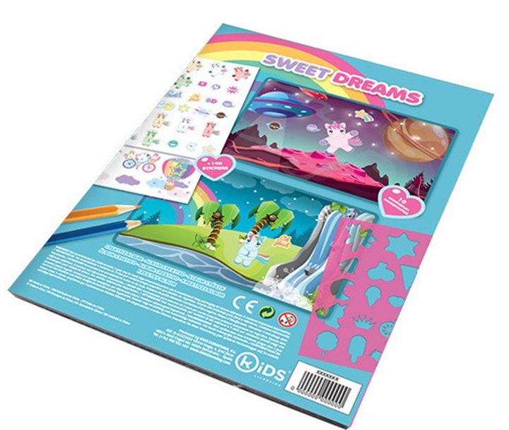 Zestaw kreatywny z naklejkami Kids Licensing Sweet Dreams Jednorożec KL10882 (8435507842891) - obraz 4