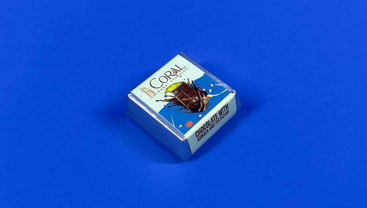 Шоколад Coral Дубайський з Фісташкою 30% Міні 14g - зображення 2