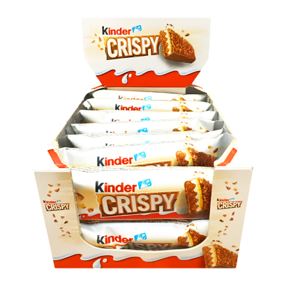 Набір Батончик 28шт Kinder Шоколадний 28шт Kinder Crispy 34g - Фото 1 Набір Батончик 28шт Kinder Шоколадний 28шт Kinder Crispy 34g - зображення 1