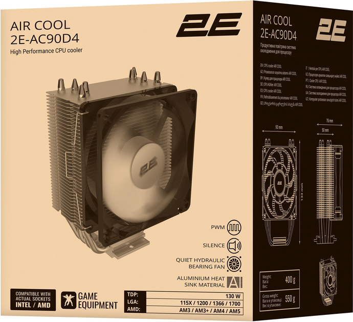 Кулер 2E Gaming Air Cool (AC90D4) - зображення 11