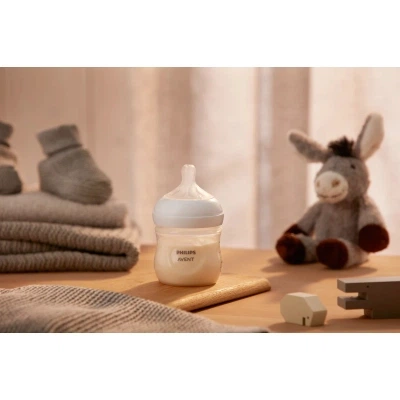 Набор для кормления новорожденных Philips AVENT Natural Природный Поток бутылочка 125 мл + пустышка Ultra Air 0-6 мес (SCD837/10) - изображение 2