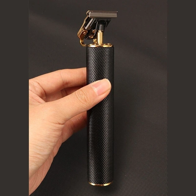 Професійна машинка тример для стрижки волосся для бороди VGR V-058 Pro Black + 4 Насадки - зображення 4