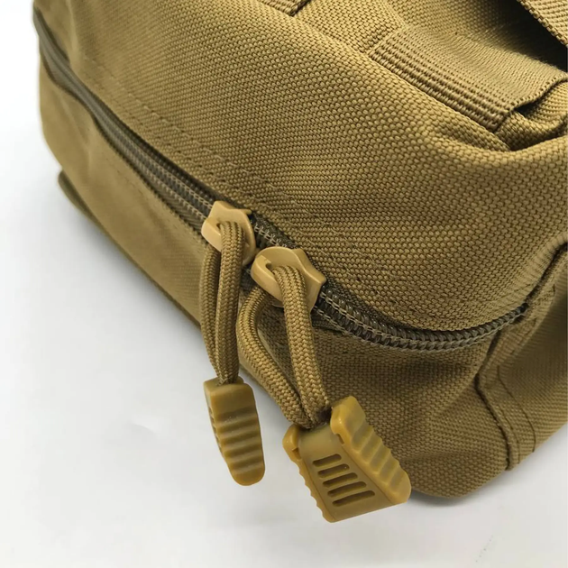 Сумка аптечка на системі Molle (20х15х8 см) Пісок / Аптечний підсумок AC87 (L) - изображение 4