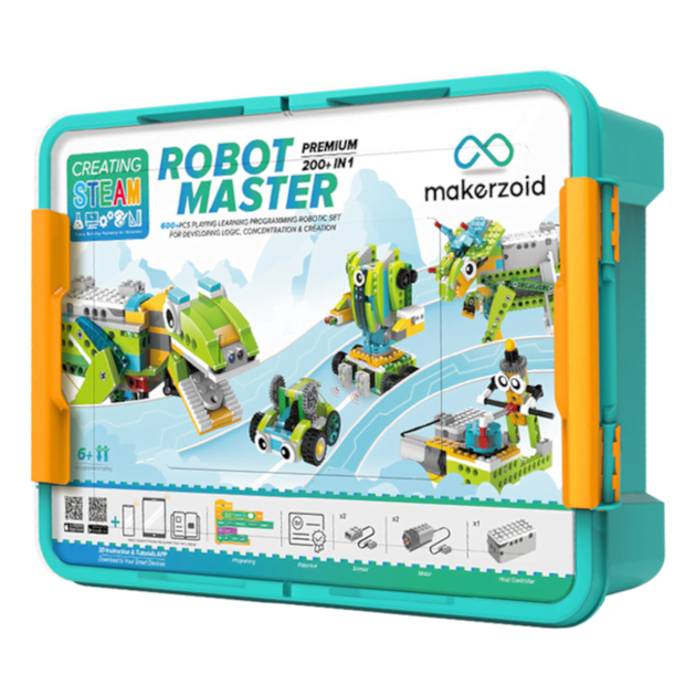 Програмований конструктор Makerzoid Robot Master Premium - Фото 1 Програмований конструктор Makerzoid Robot Master Premium - зображення 1