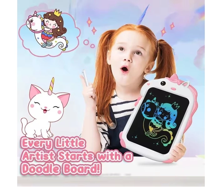 Детский планшет для рисования с единорогом Children's LCD pink unicorn (розовый) - Фото 2 Детский планшет для рисования с единорогом Children's LCD pink unicorn (розовый) - изображение 2