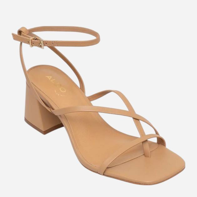 Sandały damskie na słupku ALDO 13655414-259 38.5 (8US) 24.7 cm Ciemnobeżowe (57005591583) - obraz 2