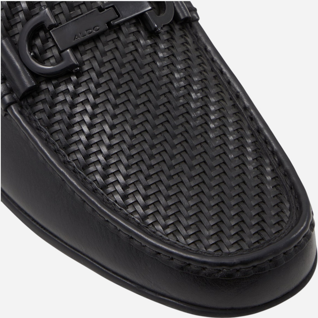 Mokasyny męskie skórzane ALDO 13737419-001 43.5 (10.5US) 27.5 cm Czarne (58822826810) - obraz 6