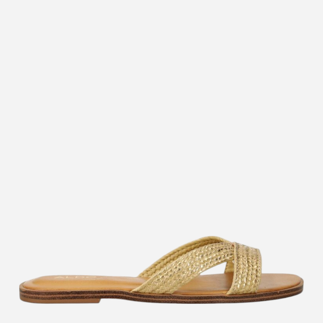 Klapki damskie eleganskie ALDO 13740382-711 38.5 (8US) 24.7 cm Złote (58822868285) - obraz 1