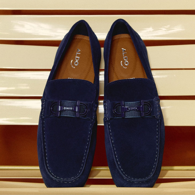 Чоловічі мокасини ALDO 13750573-410 41 (8US) 25.5 см Темно-сині (60207058068) - зображення 8
