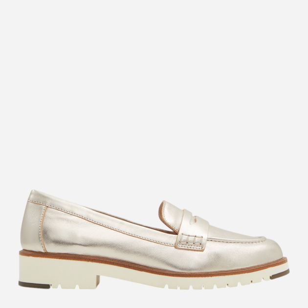 Loafersy damskie skórzane ALDO 13542980-042 39 (8.5US) 25.1 cm Srebrne (684070910713) - obraz 1