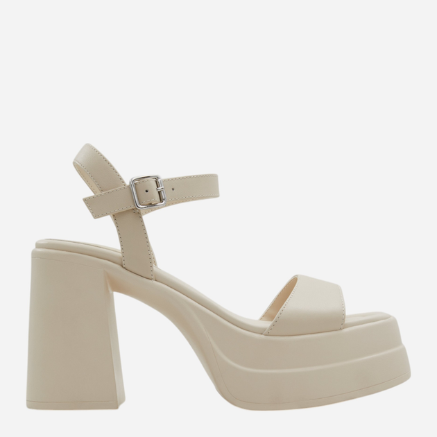 Sandały damskie na platformie ALDO 13573915-110 38 (7.5US) 24.3 cm Białe (747544361098) - obraz 1