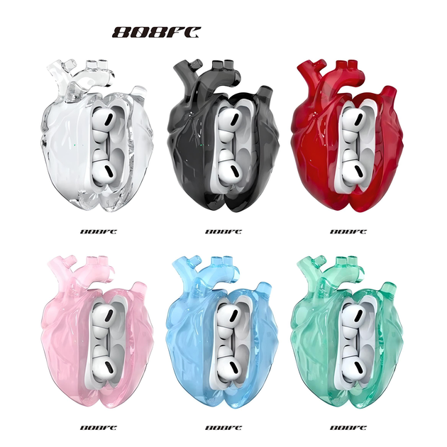 Чехол силиконовый BLACKTIME 808FC HEARTHCASE для Apple AirPods Pro / Pro 2 с карабином, зеленый - Фото 3 Чехол силиконовый BLACKTIME 808FC HEARTHCASE для Apple AirPods Pro / Pro 2 с карабином, зеленый - изображение 3