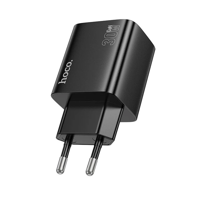 Адаптер сетевой HOCO Fundador four-port charger set N56 2USB/2Type-C, 30W/3A, PD/QC| черный - изображение 3