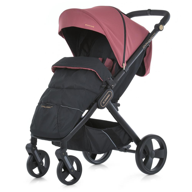 Детская прогулочная коляска EL CAMINO DYNAMIC PRO ME 1053-3 Dusty Rose , коляска-книжка всесезонная розовая - изображение 2