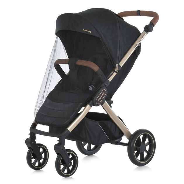 Детская прогулочная коляска EL CAMINO DYNAMIC PRO Special Black ME 1053G-2 , коляска-книжка всесезонная ЧЕРНАЯ - изображение 3